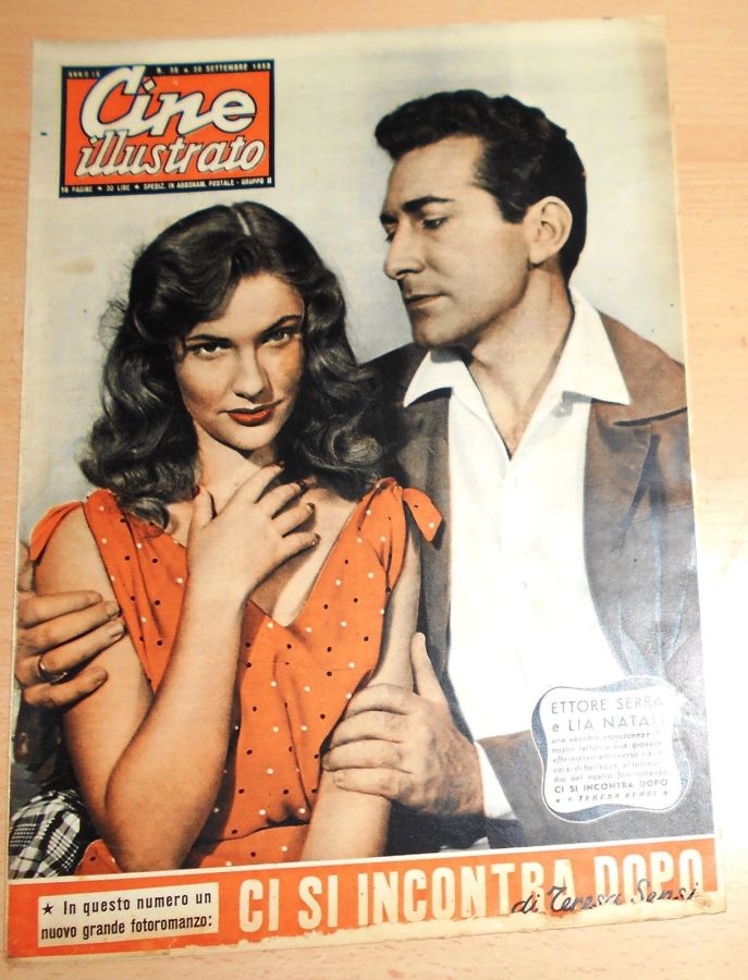 CINE ILLUSTRATO magazine side cover Issue 38 20 September 1953