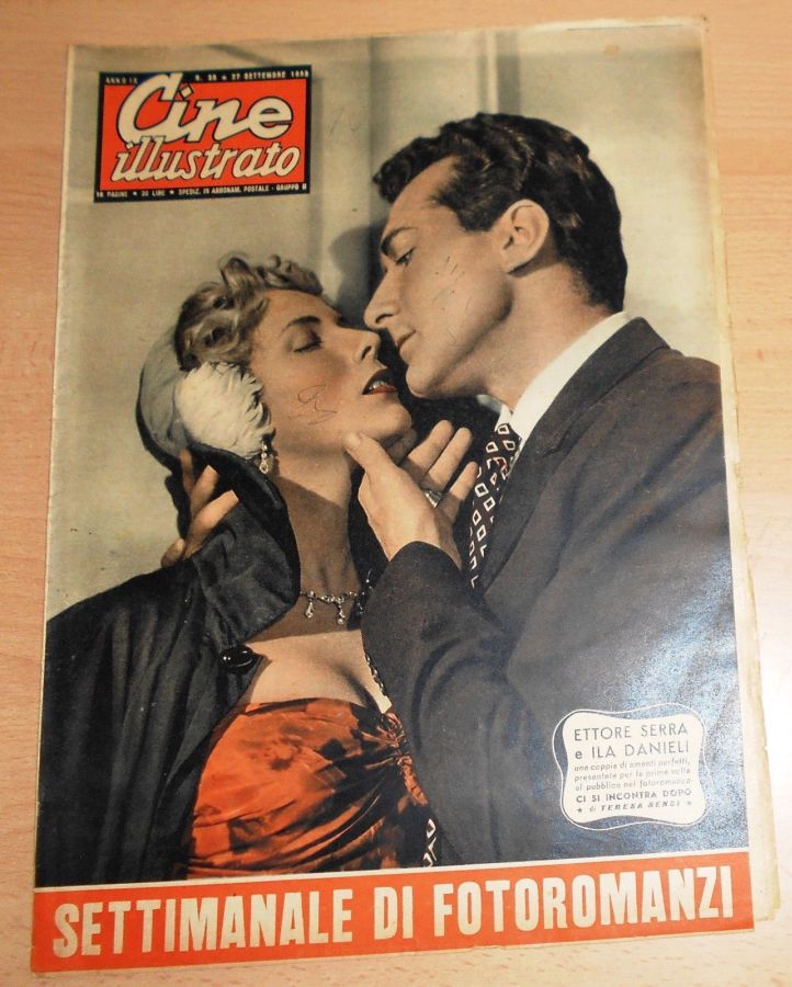 CINE ILLUSTRATO magazine side cover Issue 39 27 September 1953