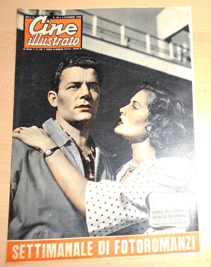 CINE ILLUSTRATO magazine side cover Issue 49 6 December 1953