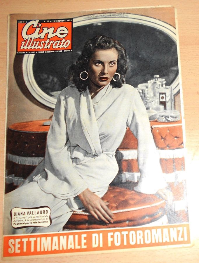 CINE ILLUSTRATO magazine side cover Issue 50 13 December 1953