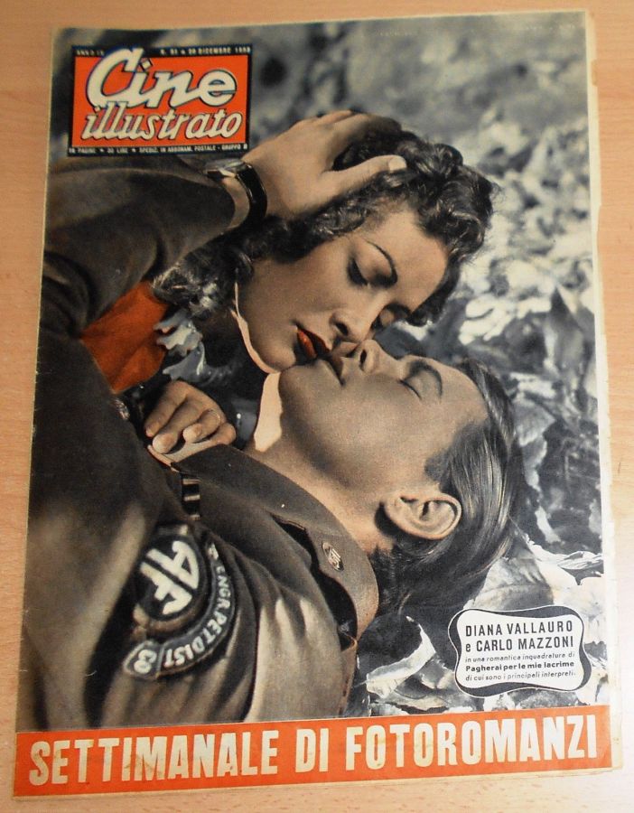 CINE ILLUSTRATO magazine side cover Issue 51 20 December 1953
