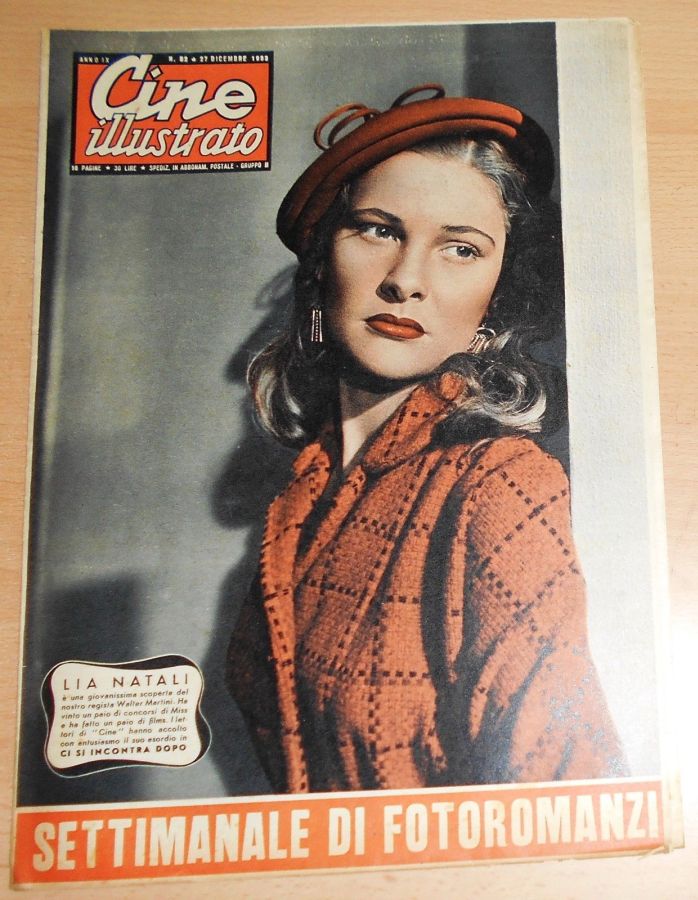 CINE ILLUSTRATO magazine side cover Issue 52 27 December 1953