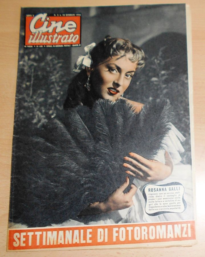 CINE ILLUSTRATO magazine side cover Issue 2 10 January 1954
