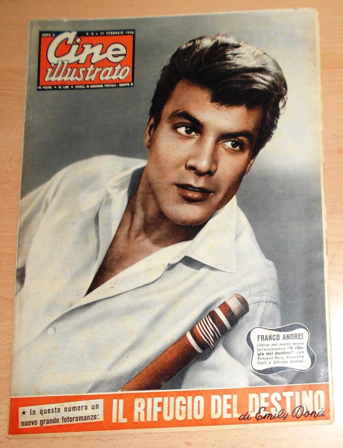 CINE ILLUSTRATO magazine side cover Issue 8 21 February 1954