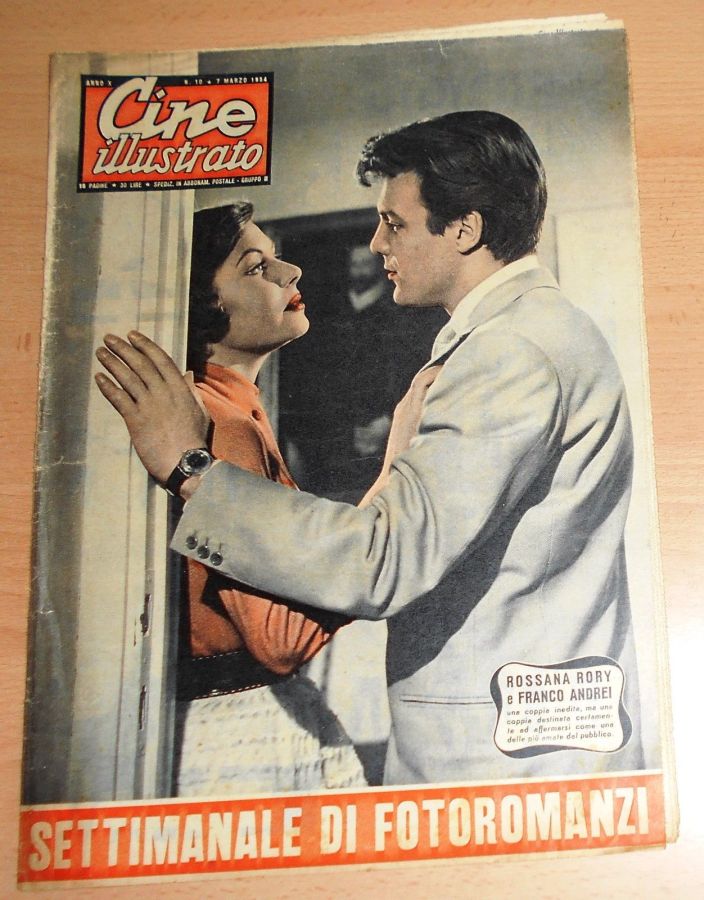 CINE ILLUSTRATO magazine side cover Issue 10 7 March 1954