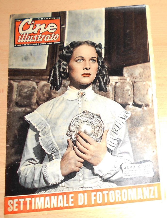 CINE ILLUSTRATO magazine side cover Issue 11 14 March 1954