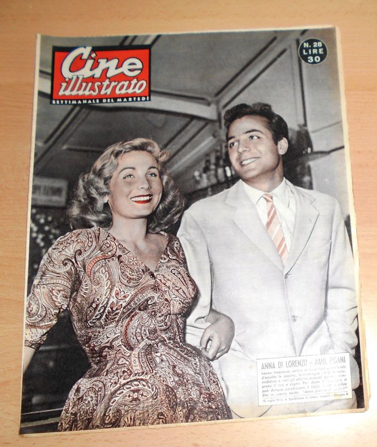 CINE ILLUSTRATO magazine side cover Issue 28 10 July 1955