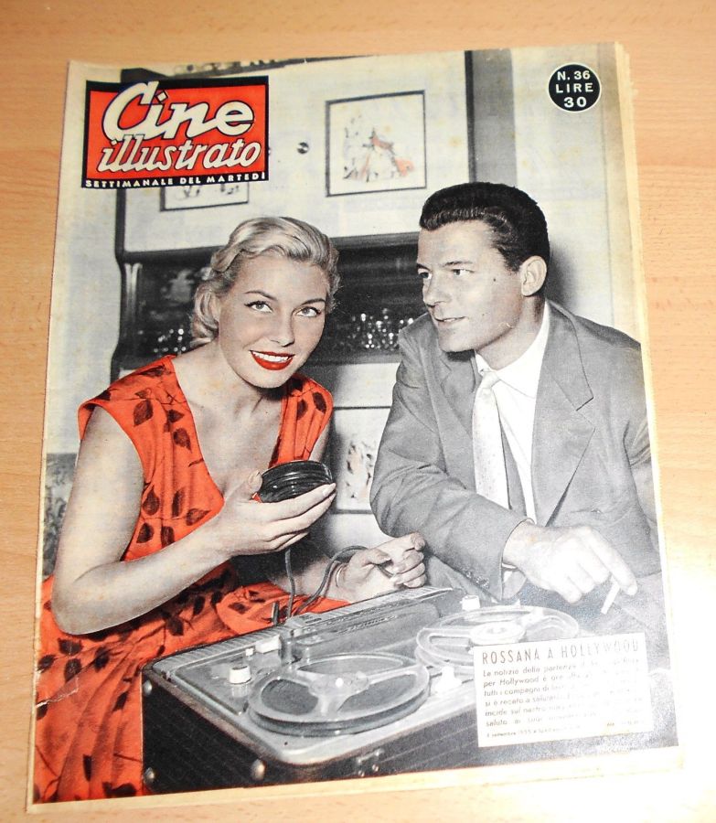CINE ILLUSTRATO magazine side cover Issue 36 4 September 1955
