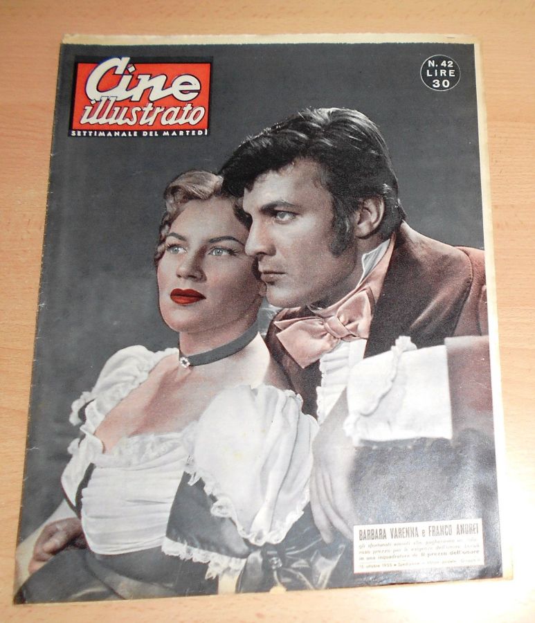 CINE ILLUSTRATO magazine side cover Issue 42 16 October 1955