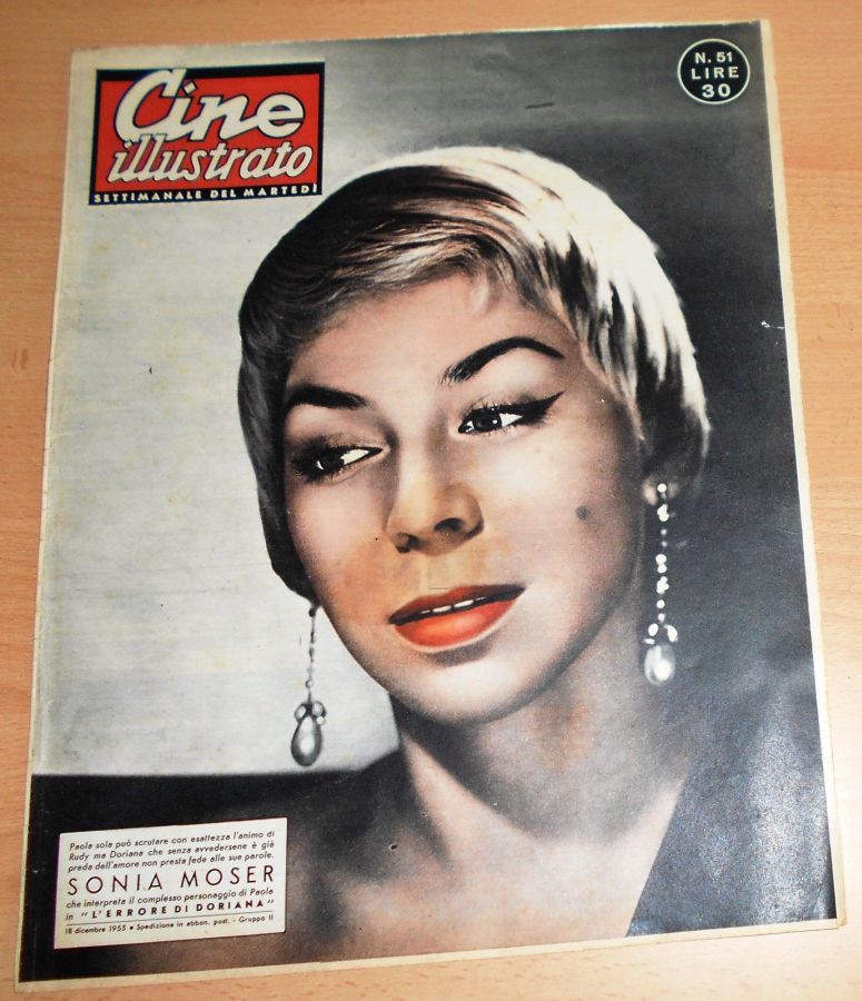 CINE ILLUSTRATO magazine side cover Issue 51 18 December 1955