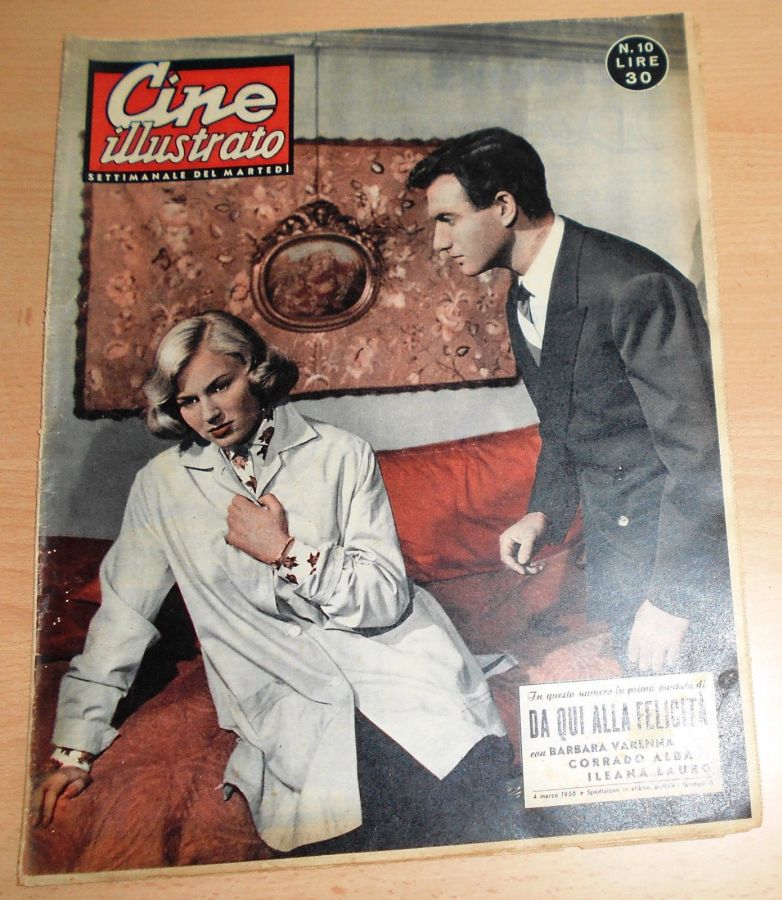 CINE ILLUSTRATO magazine side cover Issue 10 4 March 1956