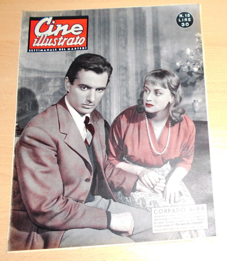 CINE ILLUSTRATO magazine side cover Issue 15 8 April 1956
