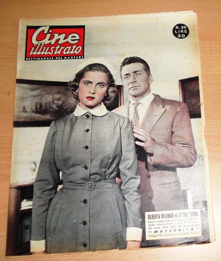CINE ILLUSTRATO magazine side cover Issue 20 13 May 1956