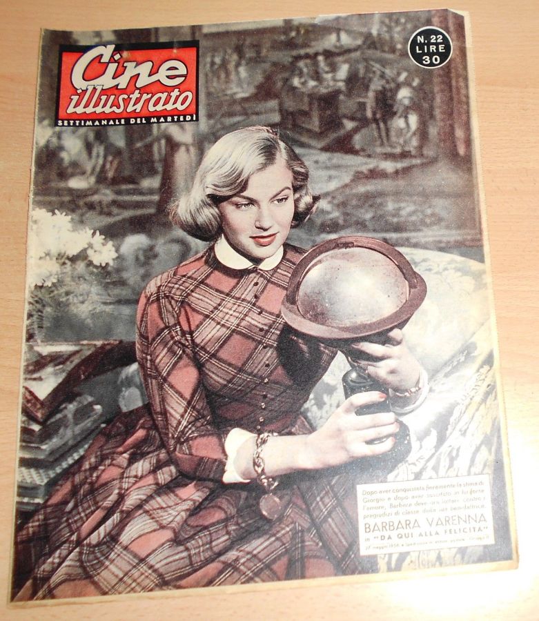 CINE ILLUSTRATO magazine side cover Issue 22 27 May 1956