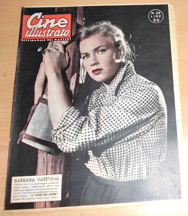 CINE ILLUSTRATO magazine side cover Issue 32 5 August 1956