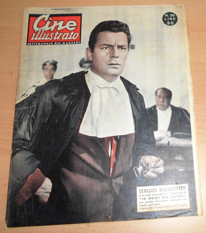 CINE ILLUSTRATO magazine side cover Issue 36 2 September 1956