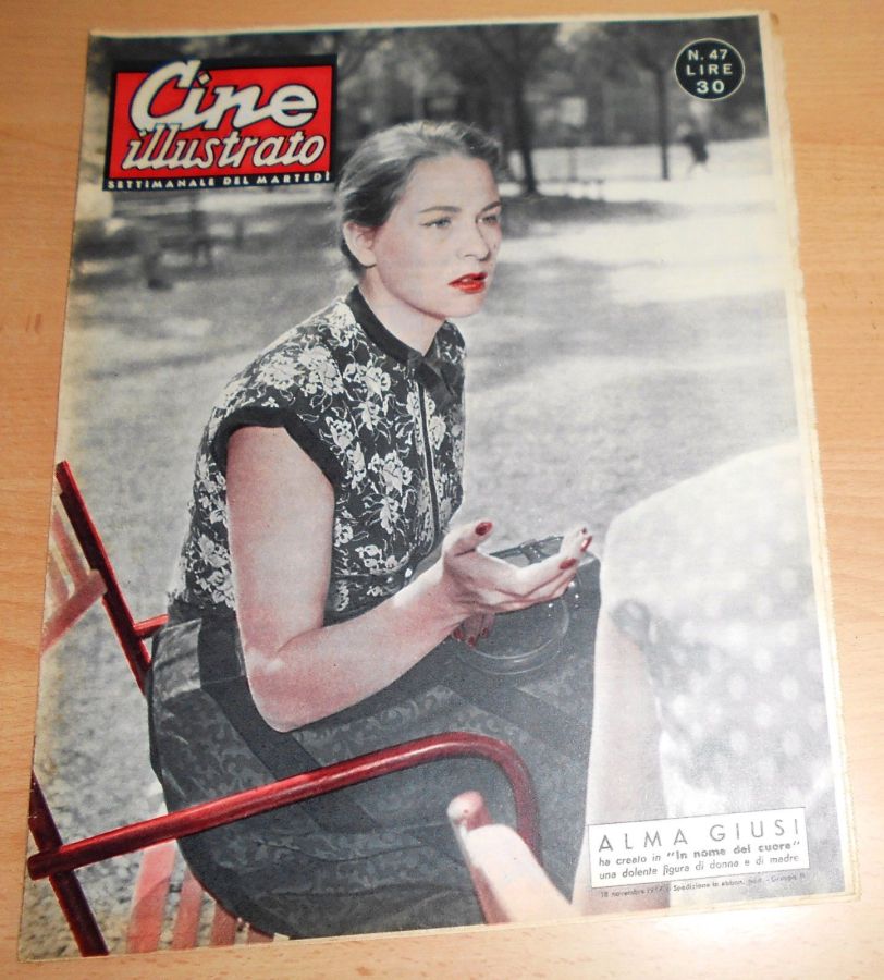 CINE ILLUSTRATO magazine side cover Issue 47 18 November 1956