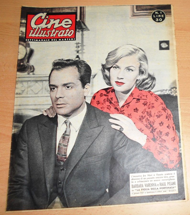CINE ILLUSTRATO magazine side cover Issue 1 6 January 1957