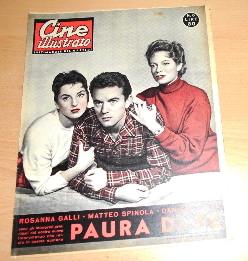 CINE ILLUSTRATO magazine side cover Issue 6 10 February 1957