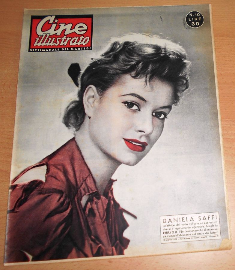 CINE ILLUSTRATO magazine side cover Issue 10 10 March 1957
