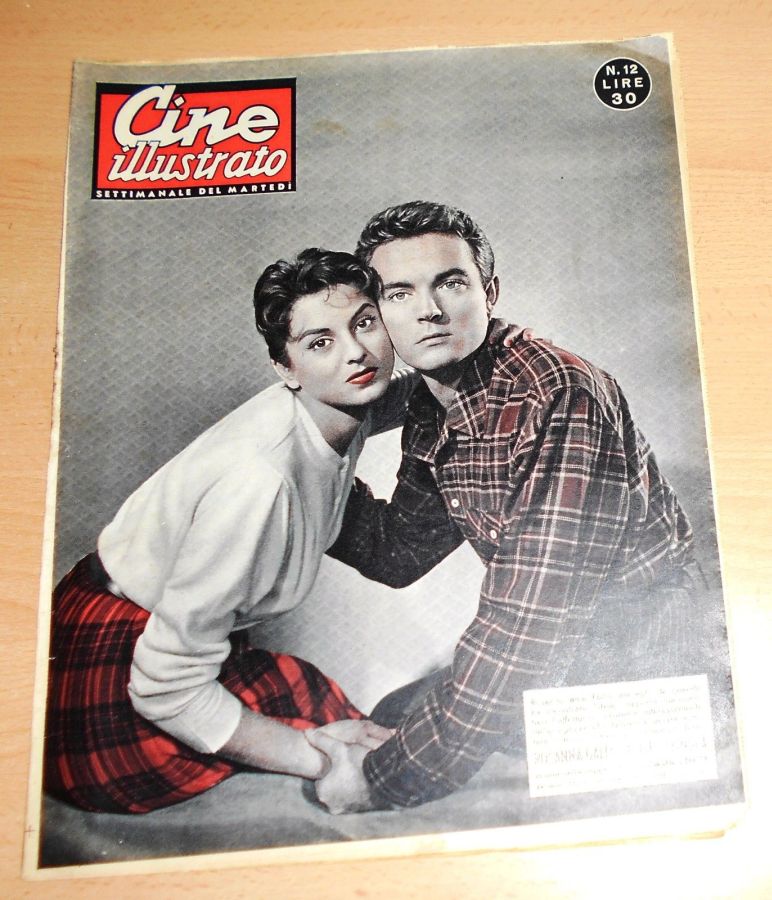CINE ILLUSTRATO magazine side cover Issue 12 24 March 1957