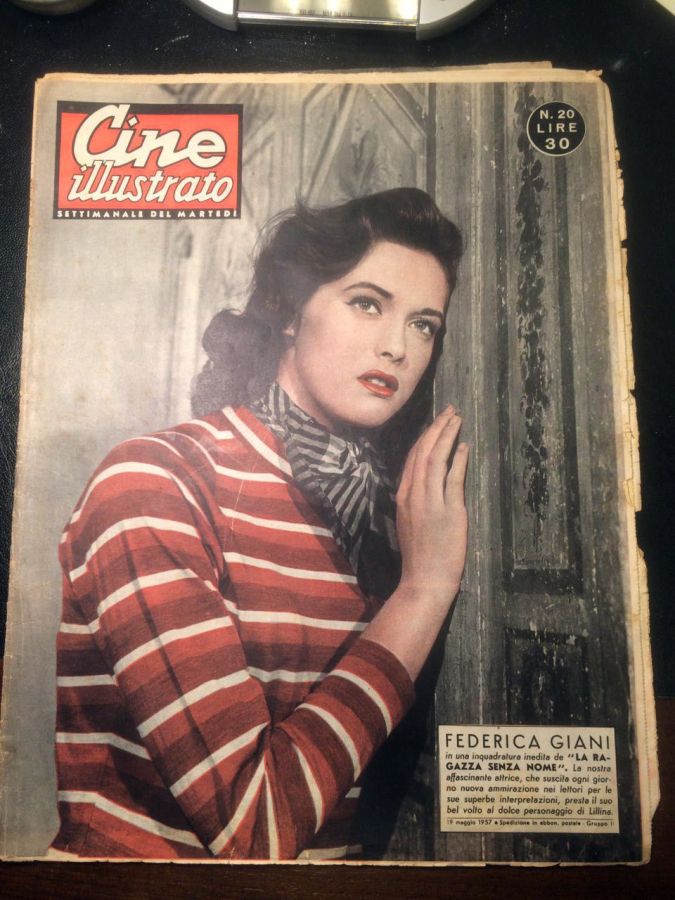 CINE ILLUSTRATO magazine side cover Issue 20 19 May 1957