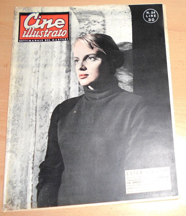 CINE ILLUSTRATO magazine side cover Issue 24 16 June 1957
