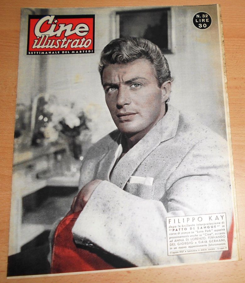 CINE ILLUSTRATO magazine side cover Issue 32 11 August 1957