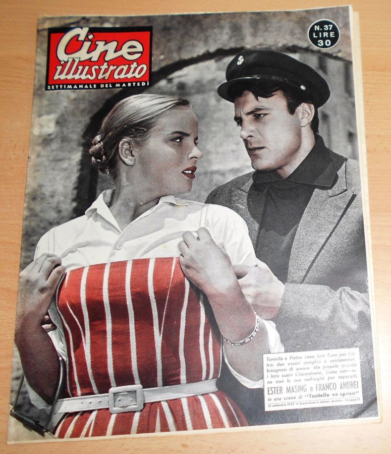 CINE ILLUSTRATO magazine side cover Issue 37 15 September 1957