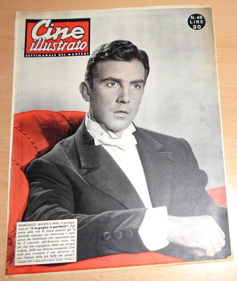CINE ILLUSTRATO magazine side cover Issue 48 1 December 1957