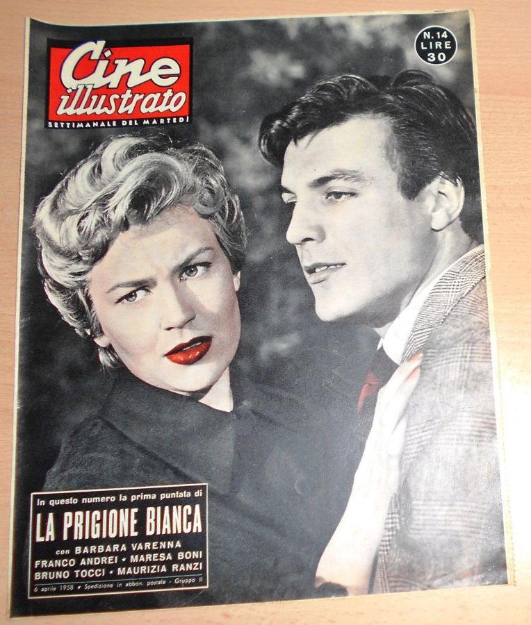 CINE ILLUSTRATO magazine side cover Issue 14 6 April 1958