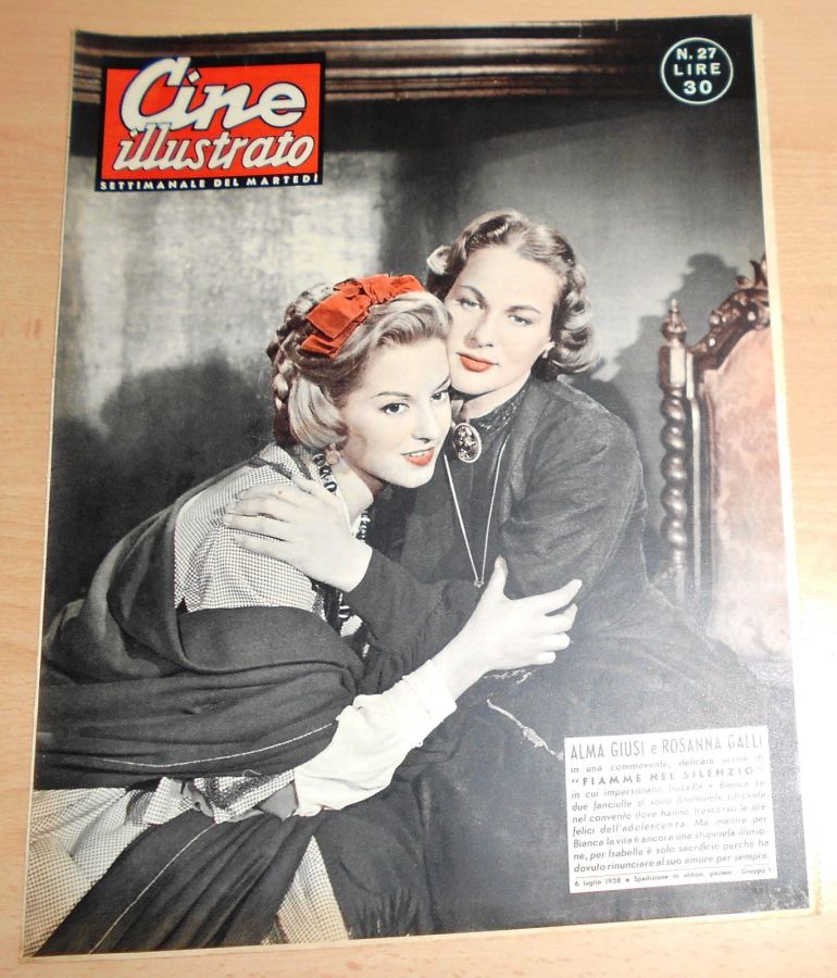 CINE ILLUSTRATO magazine side cover Issue 27 6 July 1958