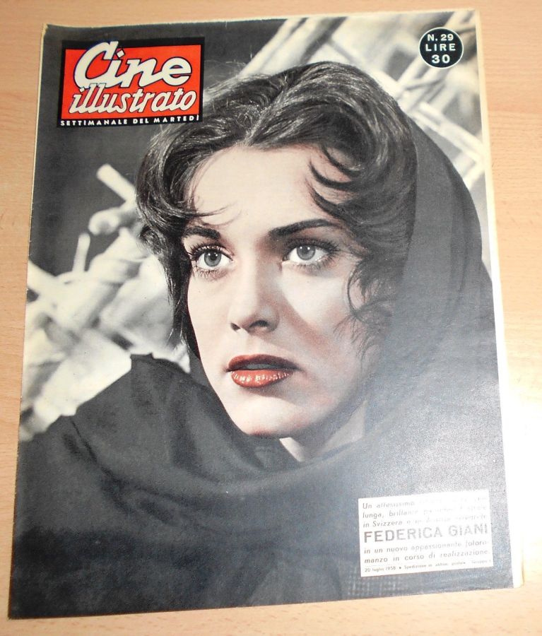 CINE ILLUSTRATO magazine side cover Issue 29 20 July 1958
