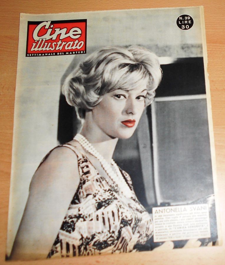 CINE ILLUSTRATO magazine side cover Issue 39 28 September 1958