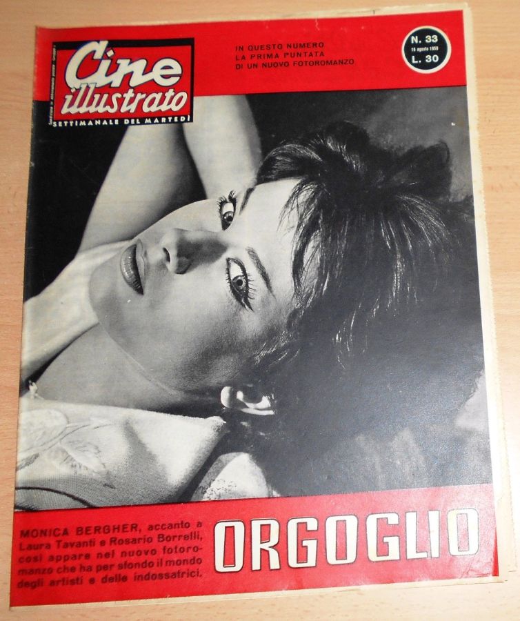 CINE ILLUSTRATO magazine side cover Issue 33 16 August 1959