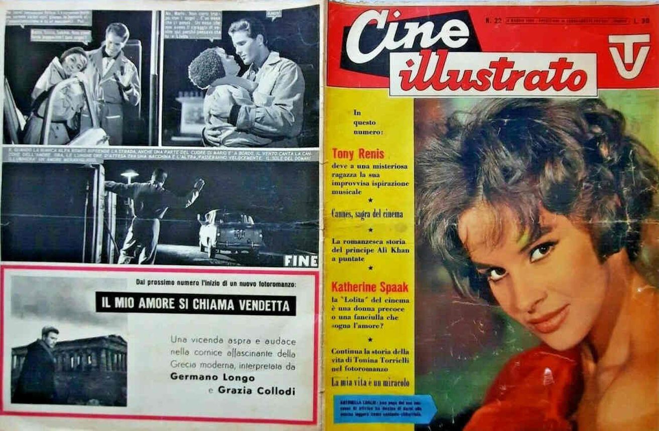 CINE ILLUSTRATO magazine side cover Issue 22 29 May 1960