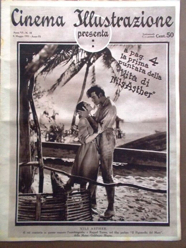 CINEMA ILLUSTRAZIONE magazine side cover Issue 18 6 May 1931