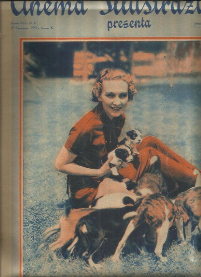 CINEMA ILLUSTRAZIONE magazine side cover Issue 4 27 January 1932
