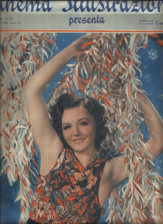 CINEMA ILLUSTRAZIONE magazine side cover Issue 10 9 March 1932
