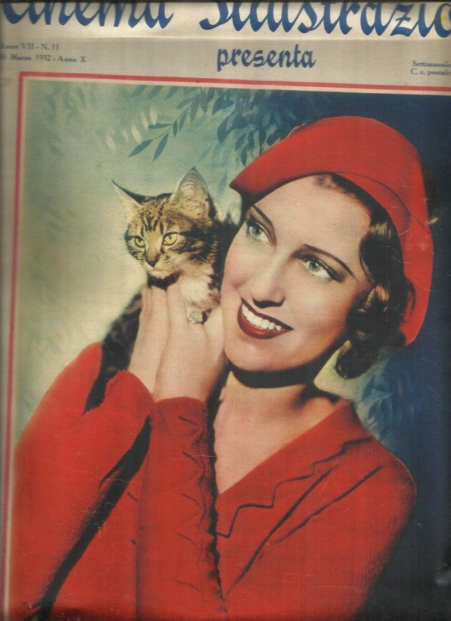 CINEMA ILLUSTRAZIONE magazine side cover Issue 11 16 March 1932