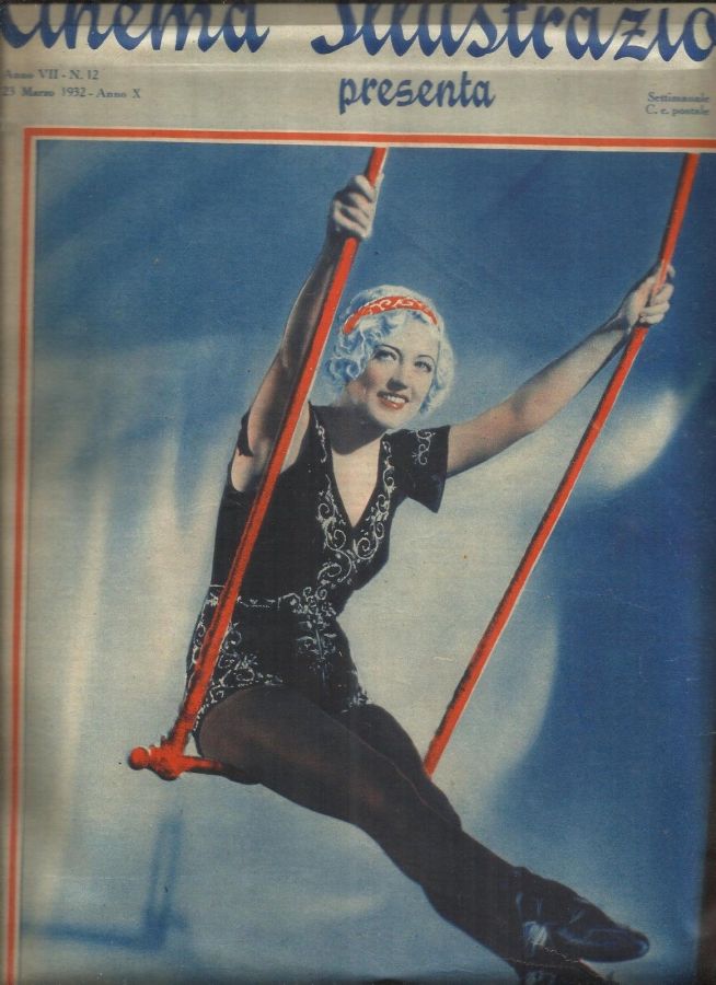 CINEMA ILLUSTRAZIONE magazine side cover Issue 12 23 March 1932