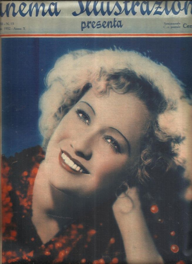 CINEMA ILLUSTRAZIONE magazine side cover Issue 13 30 March 1932