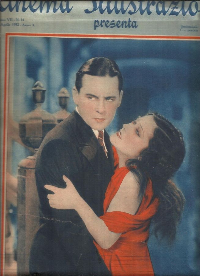 CINEMA ILLUSTRAZIONE magazine side cover Issue 14 6 April 1932