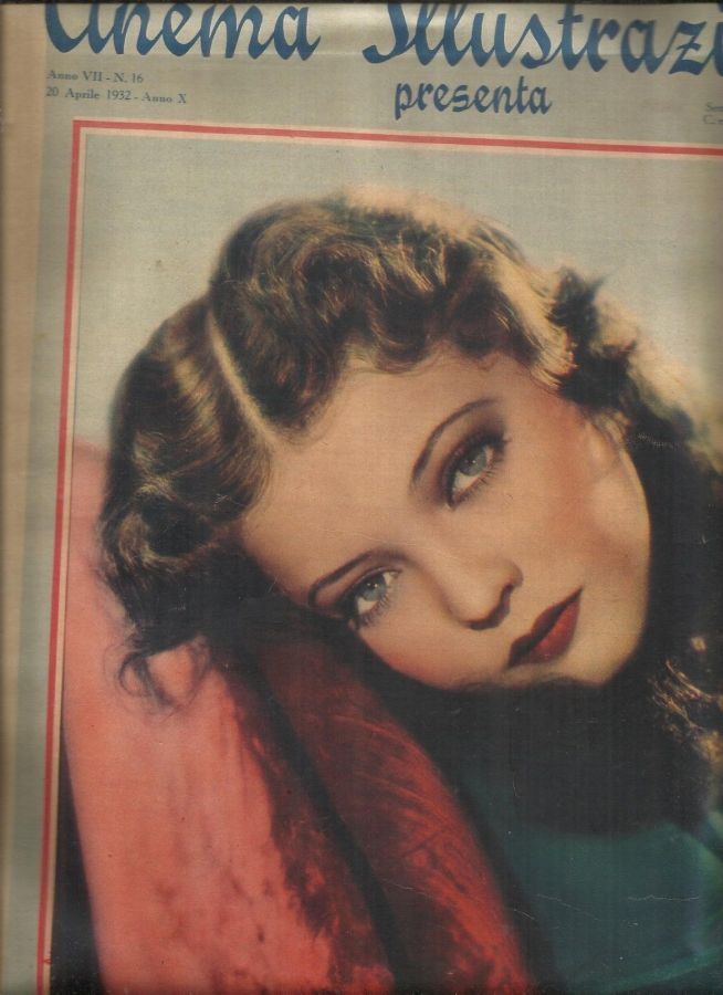 CINEMA ILLUSTRAZIONE magazine side cover Issue 16 20 April 1932