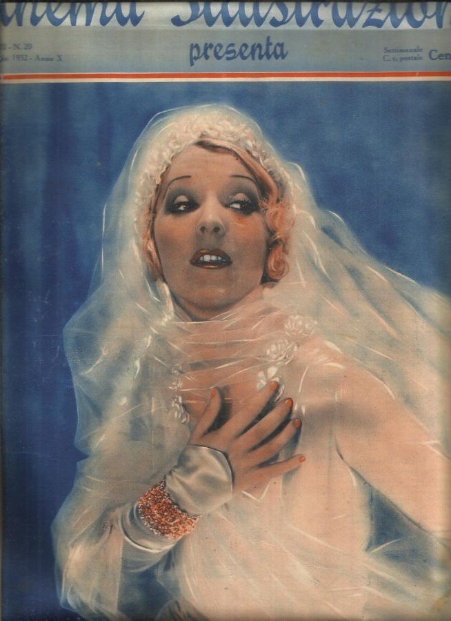 CINEMA ILLUSTRAZIONE magazine side cover Issue 20 18 May 1932