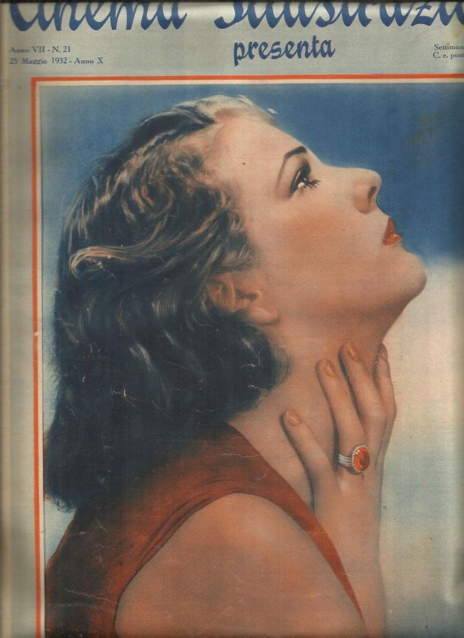 CINEMA ILLUSTRAZIONE magazine side cover Issue 21 25 May 1932