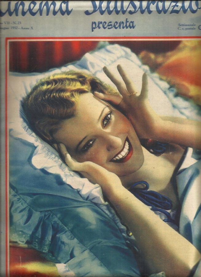 CINEMA ILLUSTRAZIONE magazine side cover Issue 23 8 June 1932