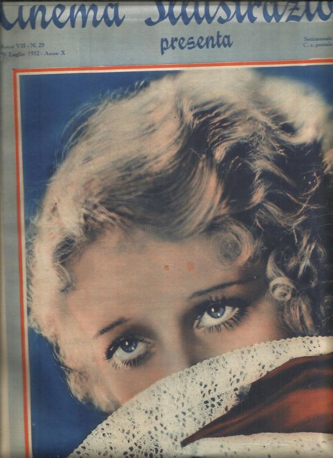 CINEMA ILLUSTRAZIONE magazine side cover Issue 29 20 July 1932