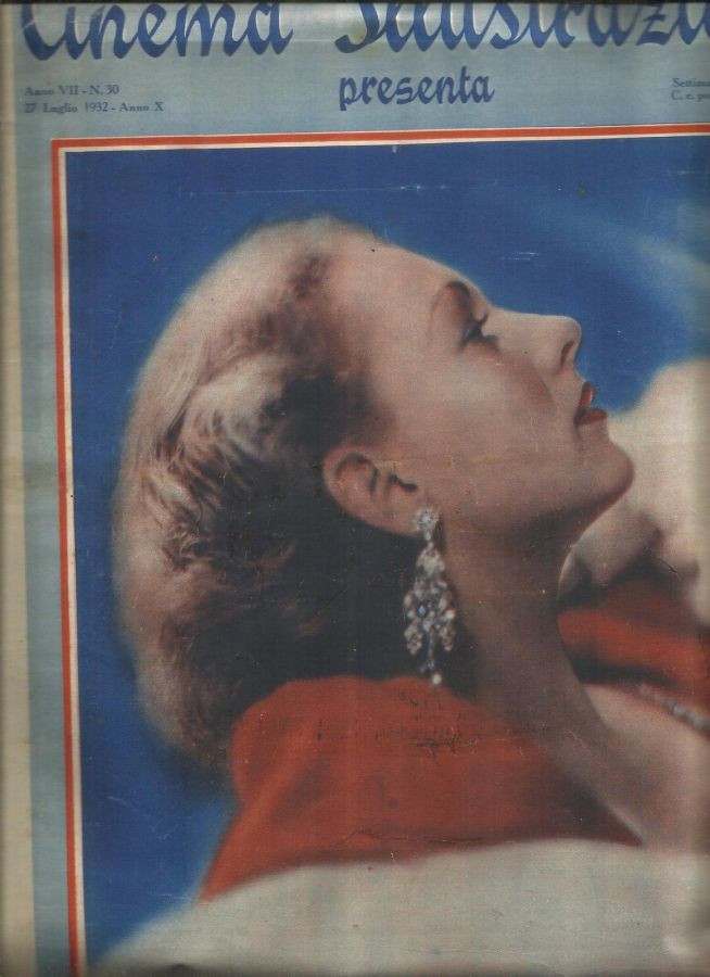 CINEMA ILLUSTRAZIONE magazine side cover Issue 30 27 July 1932
