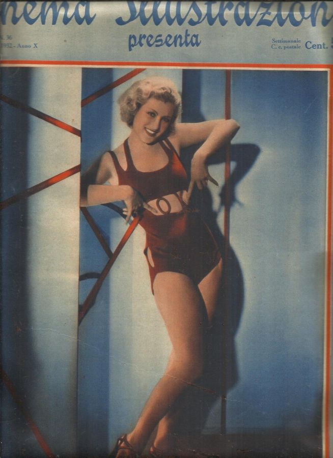 CINEMA ILLUSTRAZIONE magazine side cover Issue 36 7 September 1932